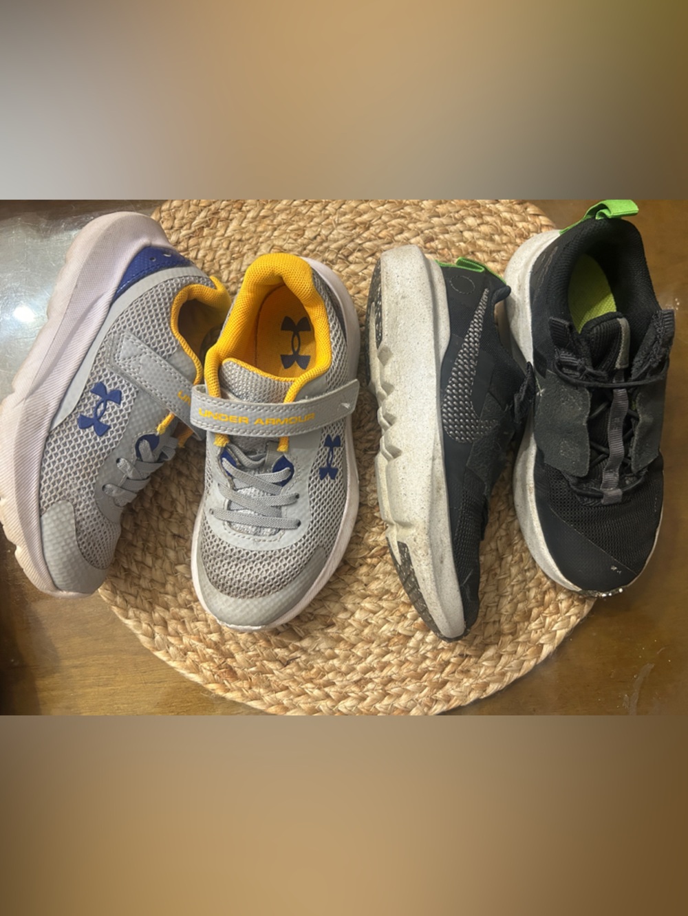 2 pair of brand name children sneakers